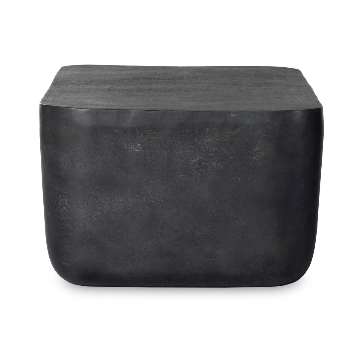 Aged Aluminum Rectangular Outdoor Coffee Table