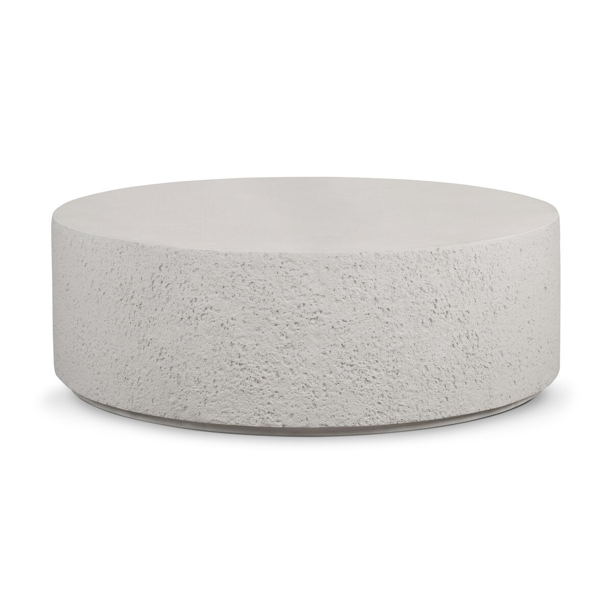 Raw Edge Concrete Round Coffee Table