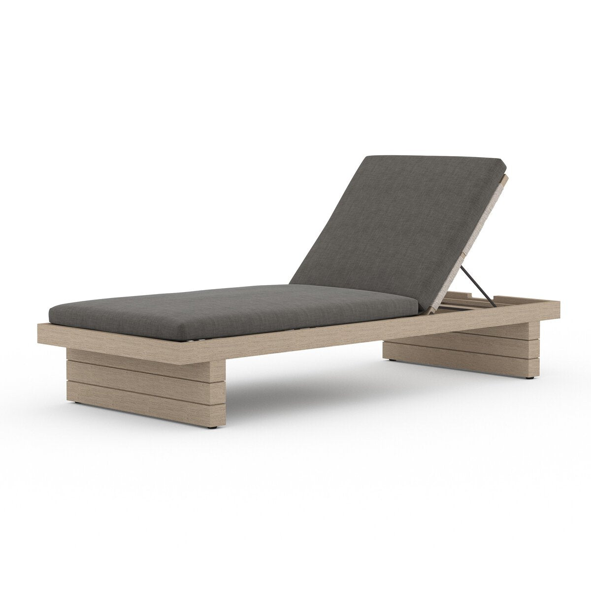 Wood Plank Outdoor Chaise