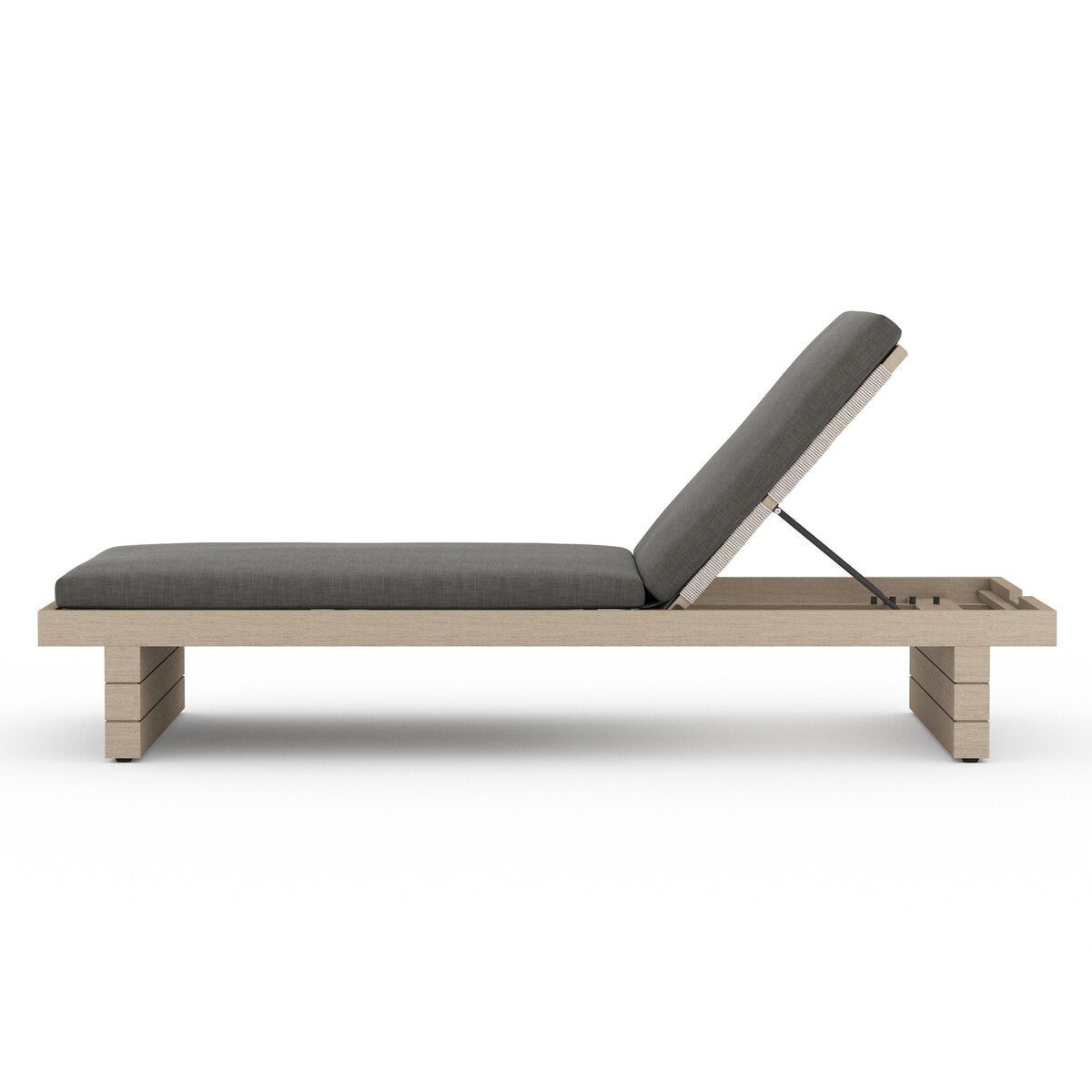 Wood Plank Outdoor Chaise