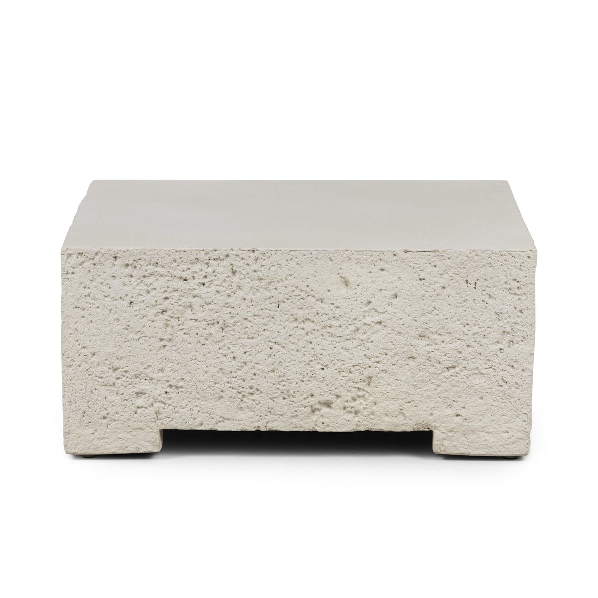 Raw Edge Square Concrete Coffee Table