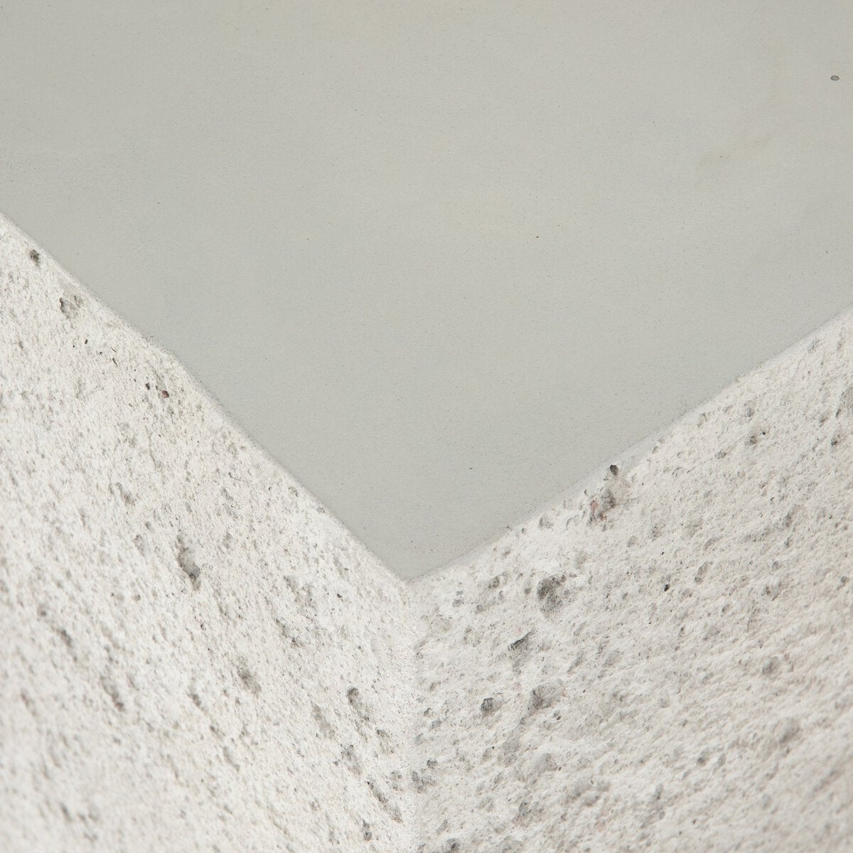 Raw Edge Concrete Square End Table
