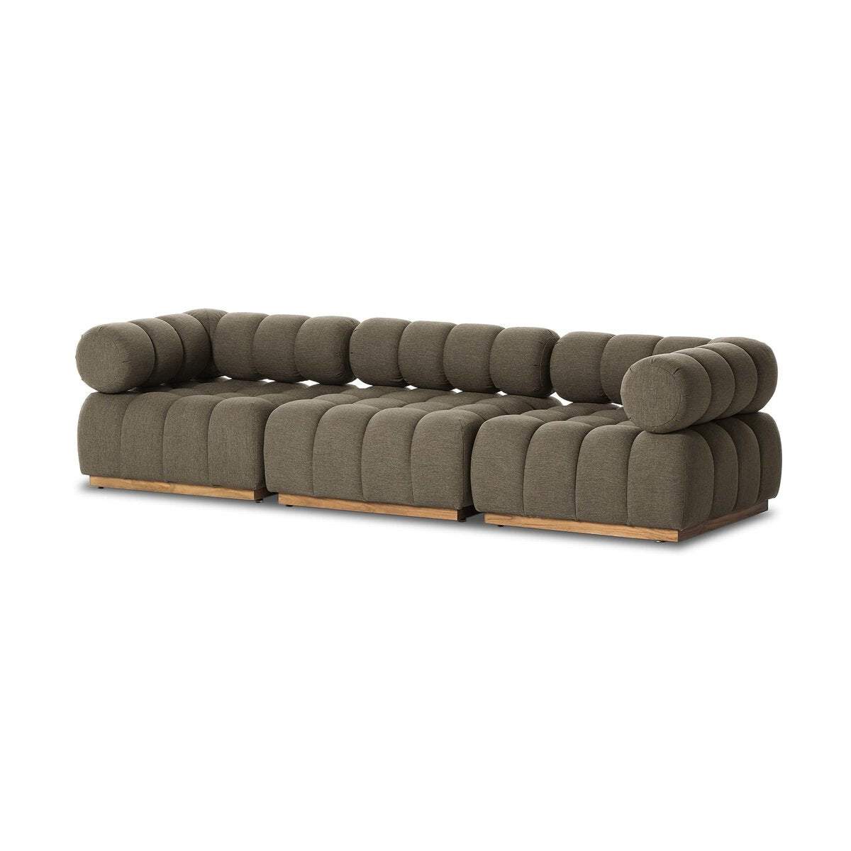 Channeled Outdoor 3 Piece Sectional