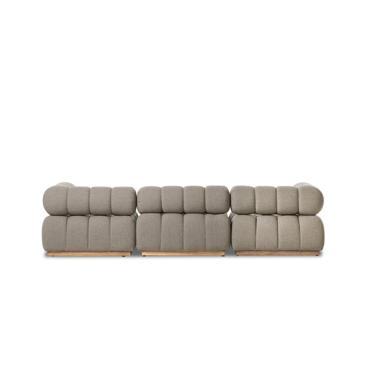 Channeled Outdoor 3 Piece Sectional
