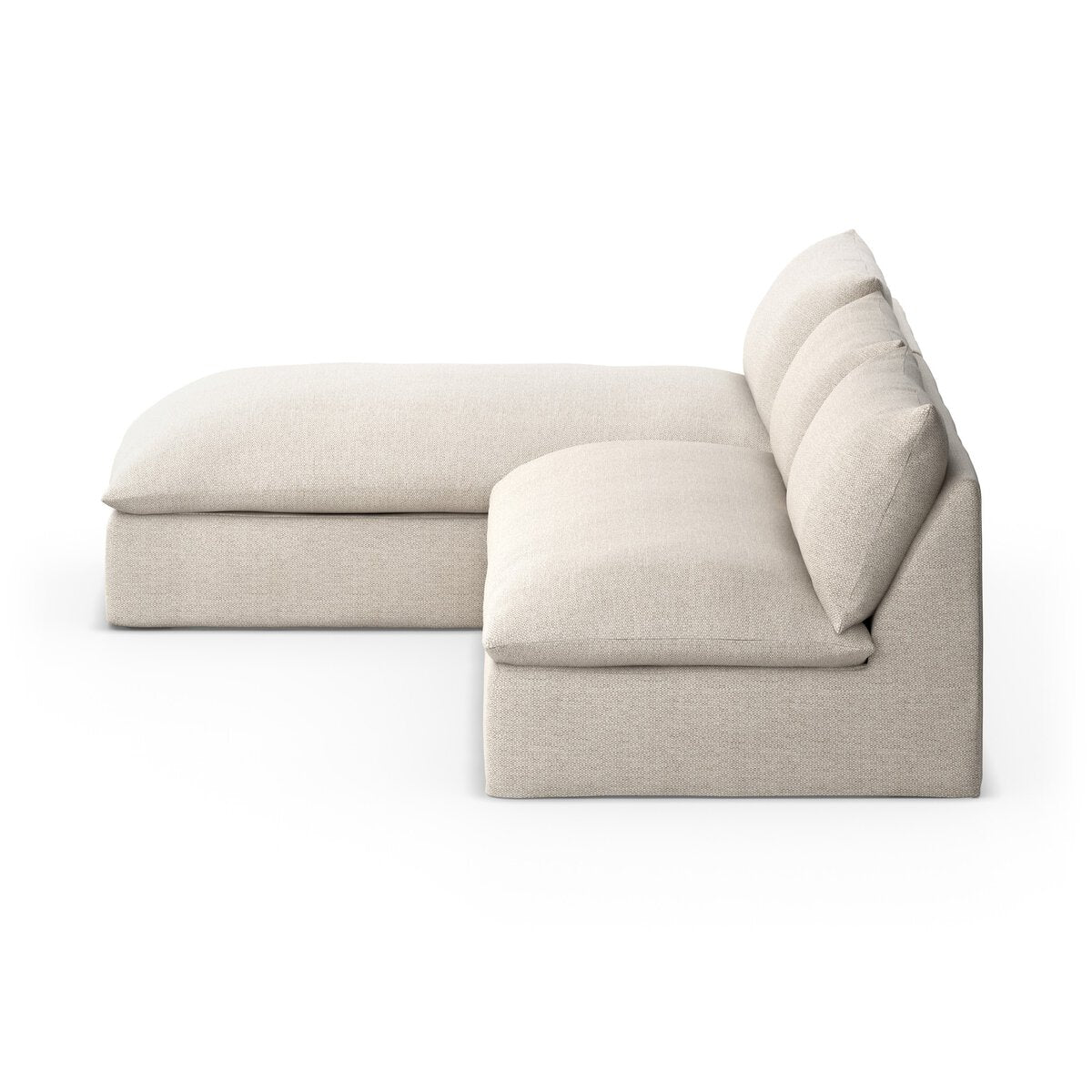 Modern Outdoor 2 Piece Sectional