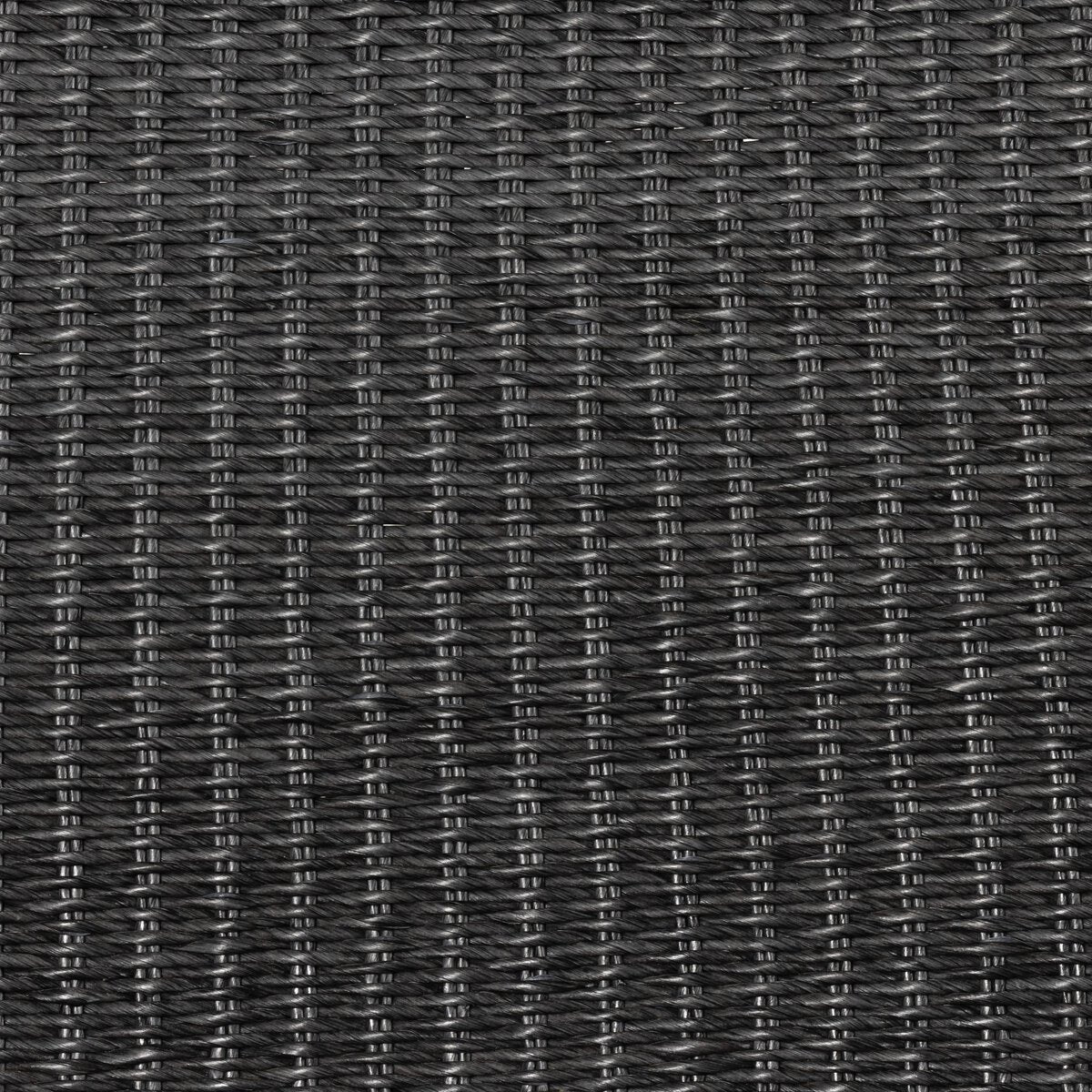 Black Wicker Outdoor Dining Bench
