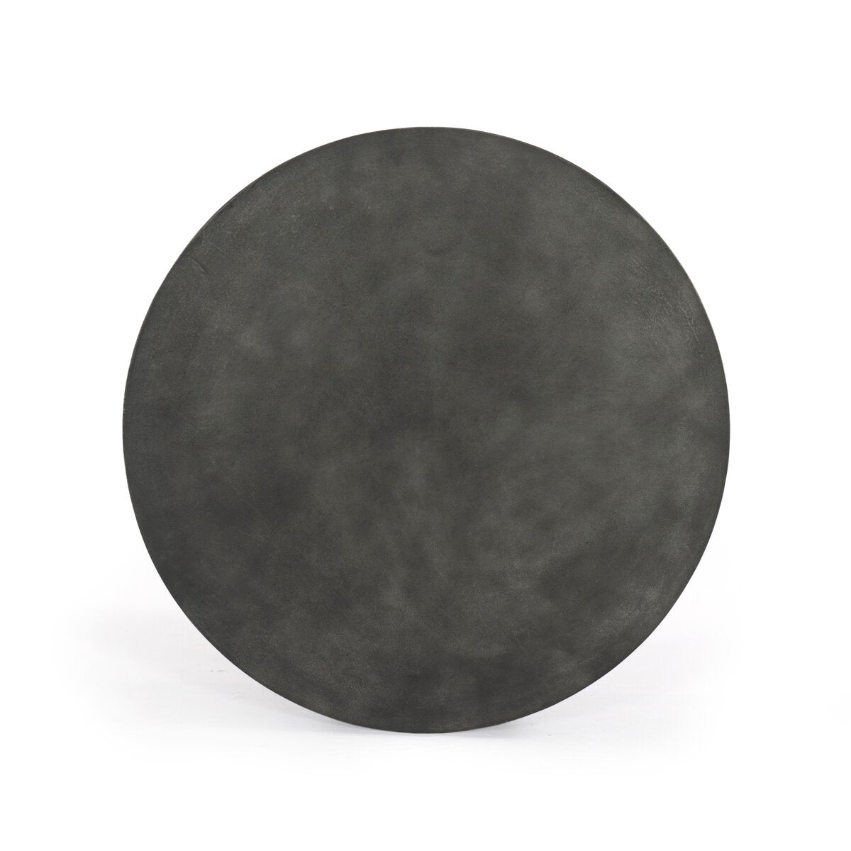 Aged Aluminum Round Coffee Table
