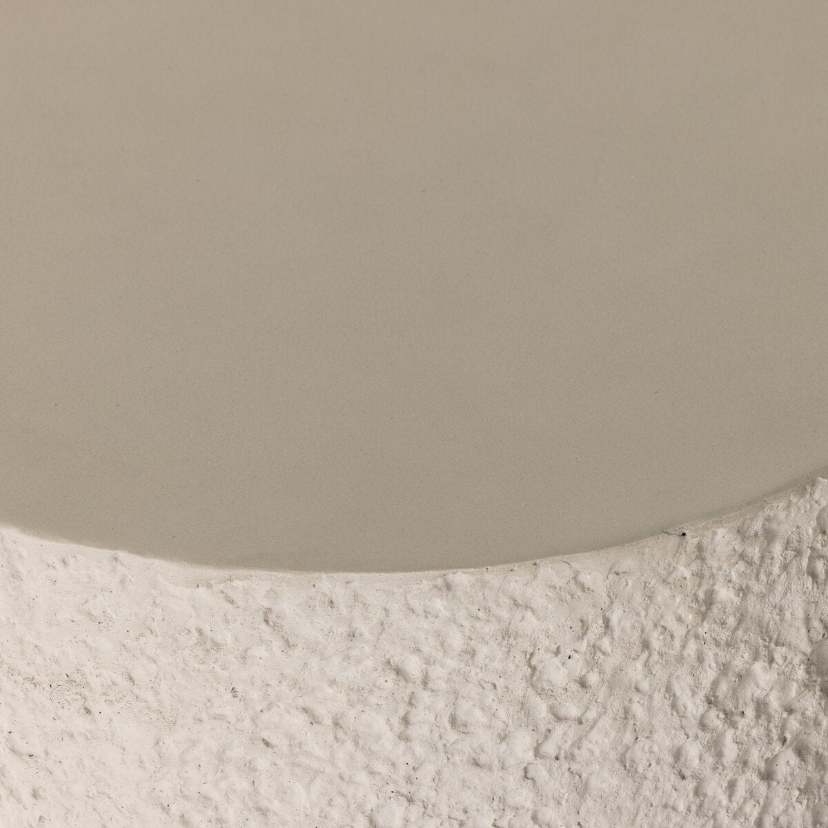 Heave Textured Concrete Round End Table
