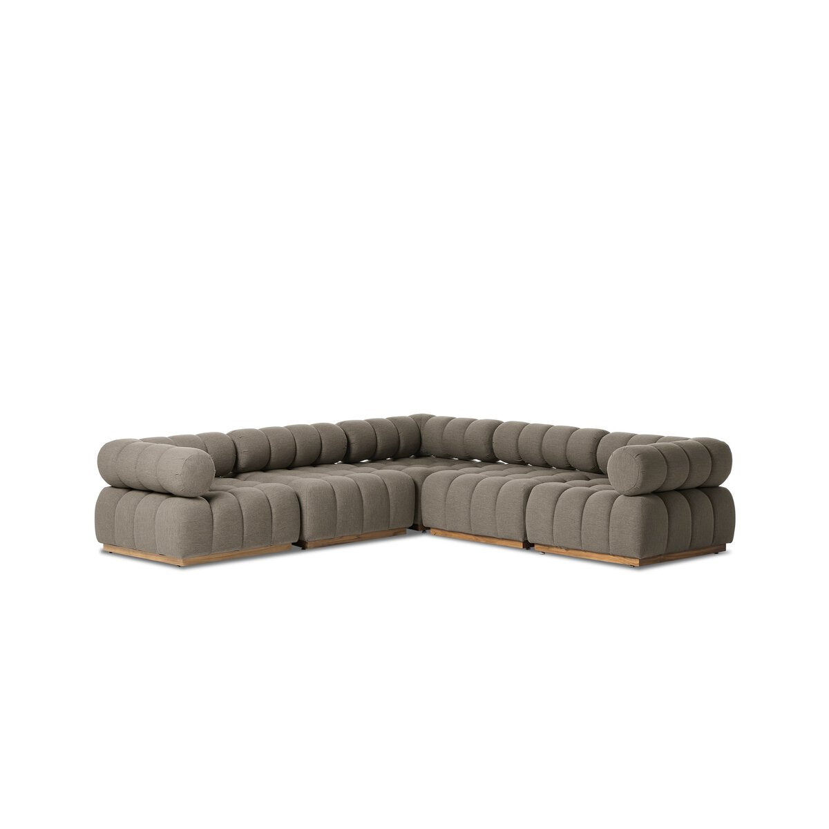 Channelled 5 Piece Outdoor Sectional