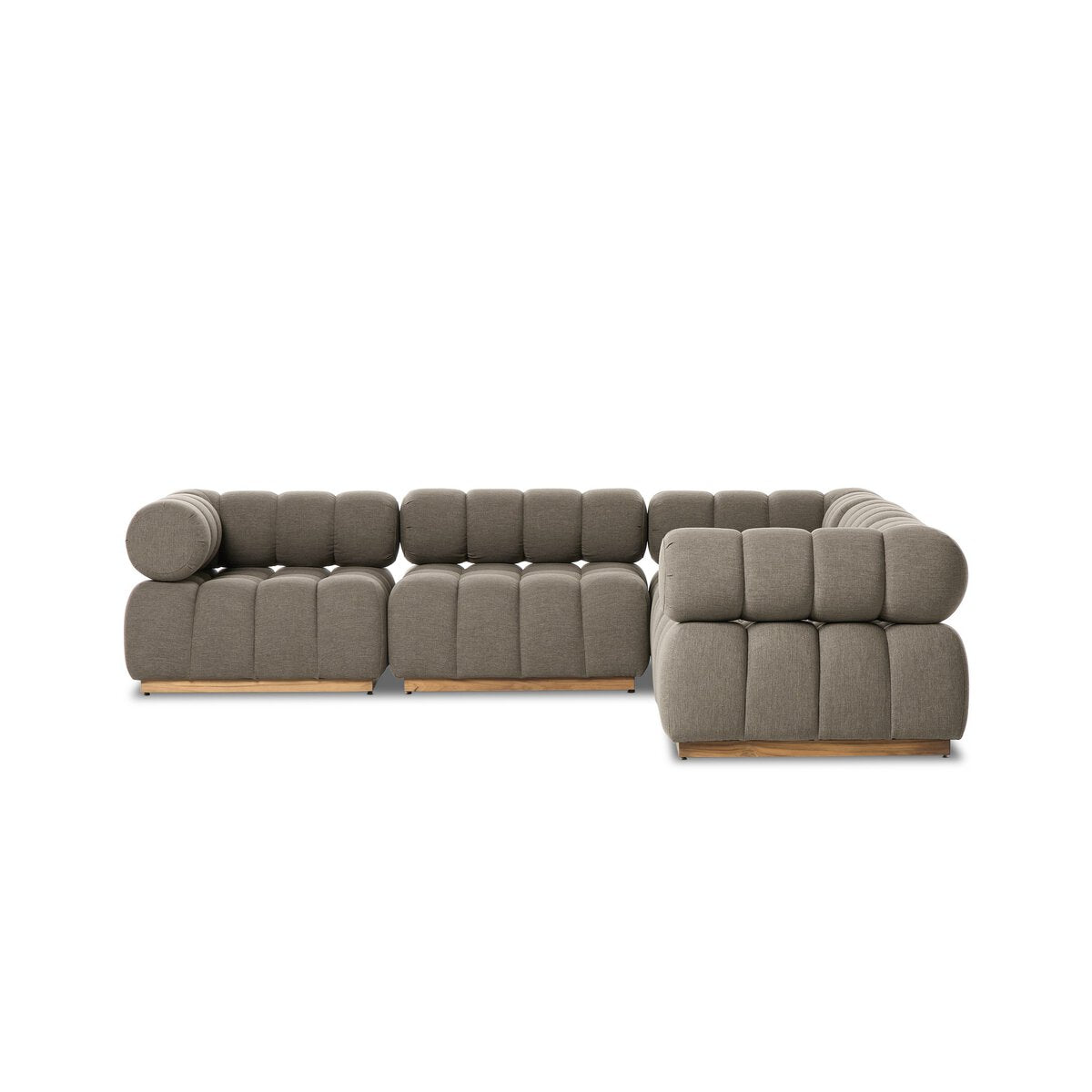 Channelled 5 Piece Outdoor Sectional