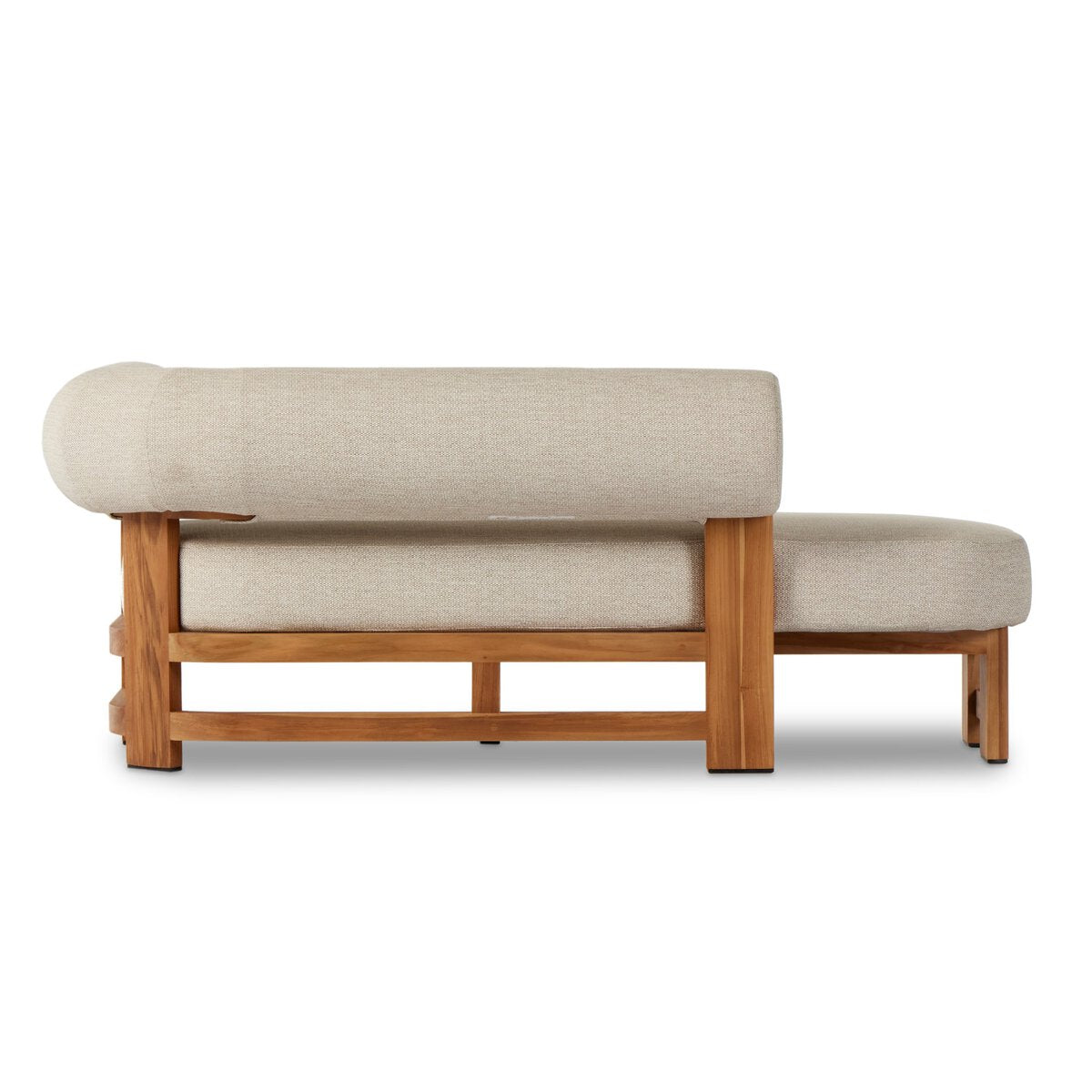 Sculptured Round Bolster Outdoor Chaise