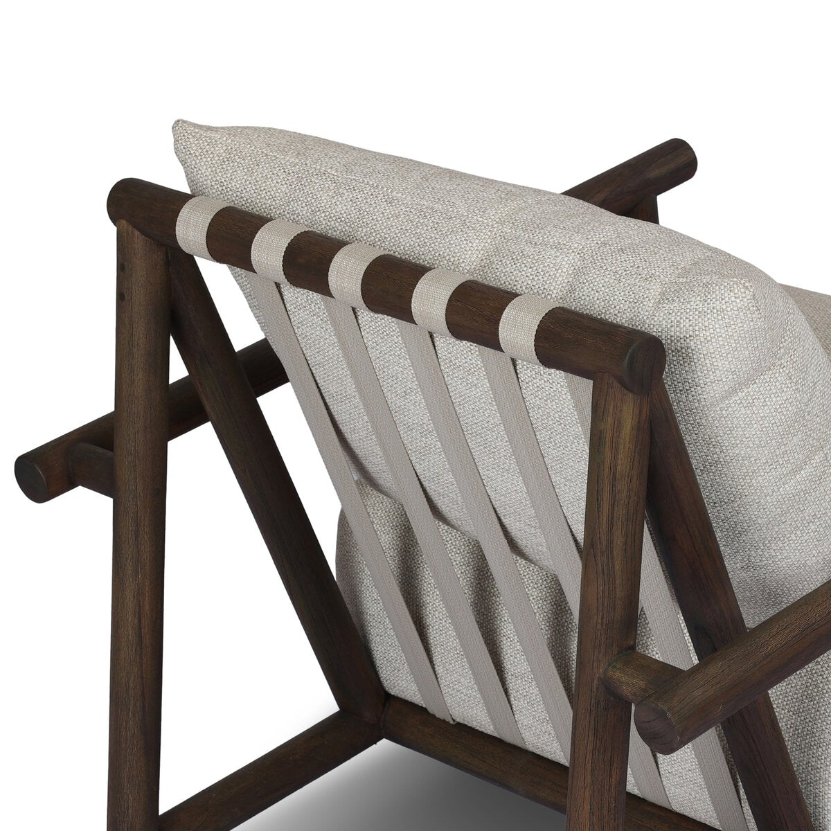 Dark Stained Teak Outdoor Chair
