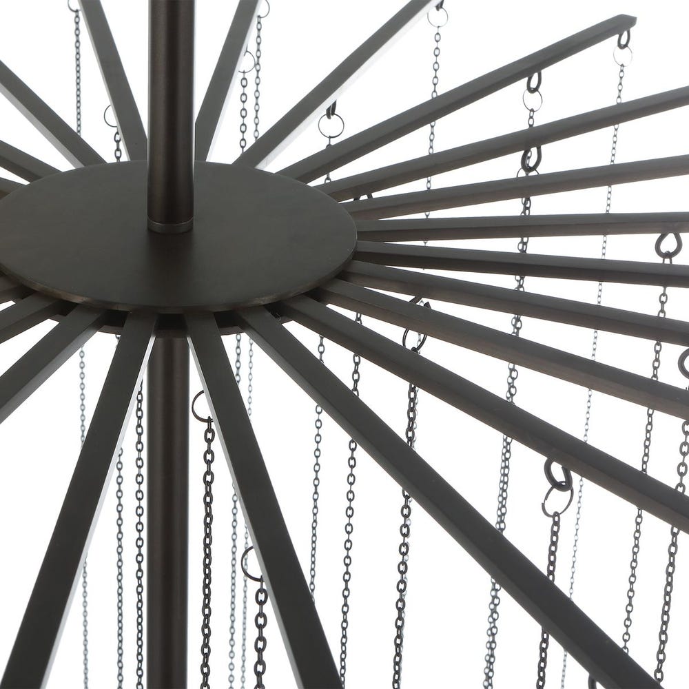 Suspended Bauble Glass Chandelier