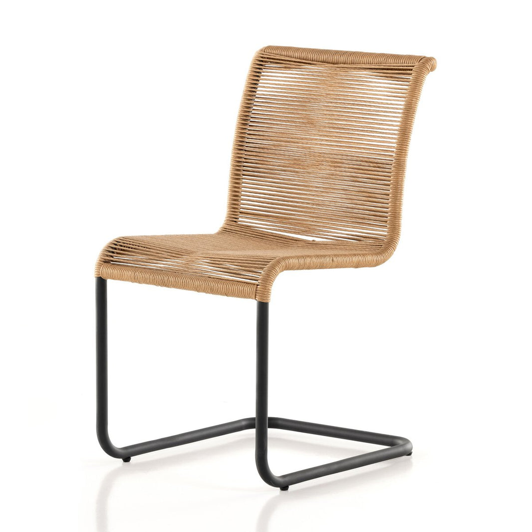 Woven Cantilever Outdoor Dining Chair