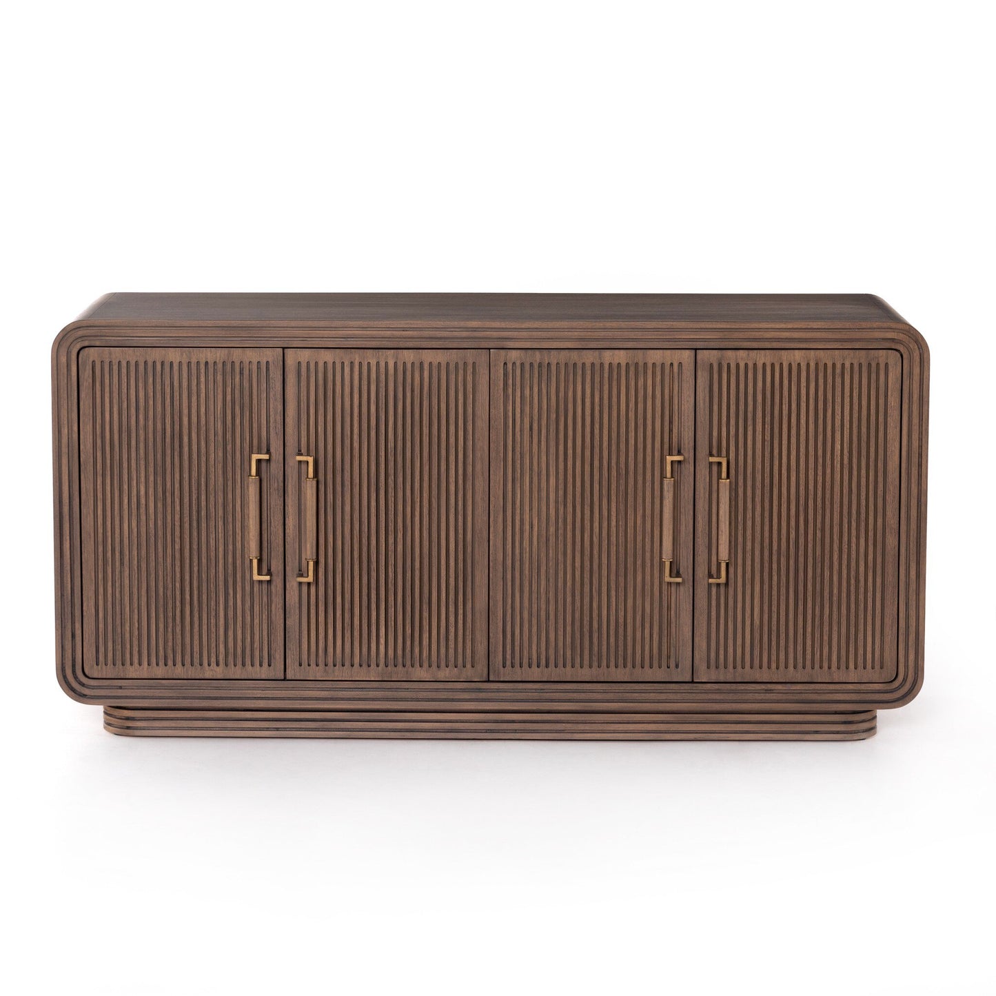Fluted Mahogany Sideboard - Espresso