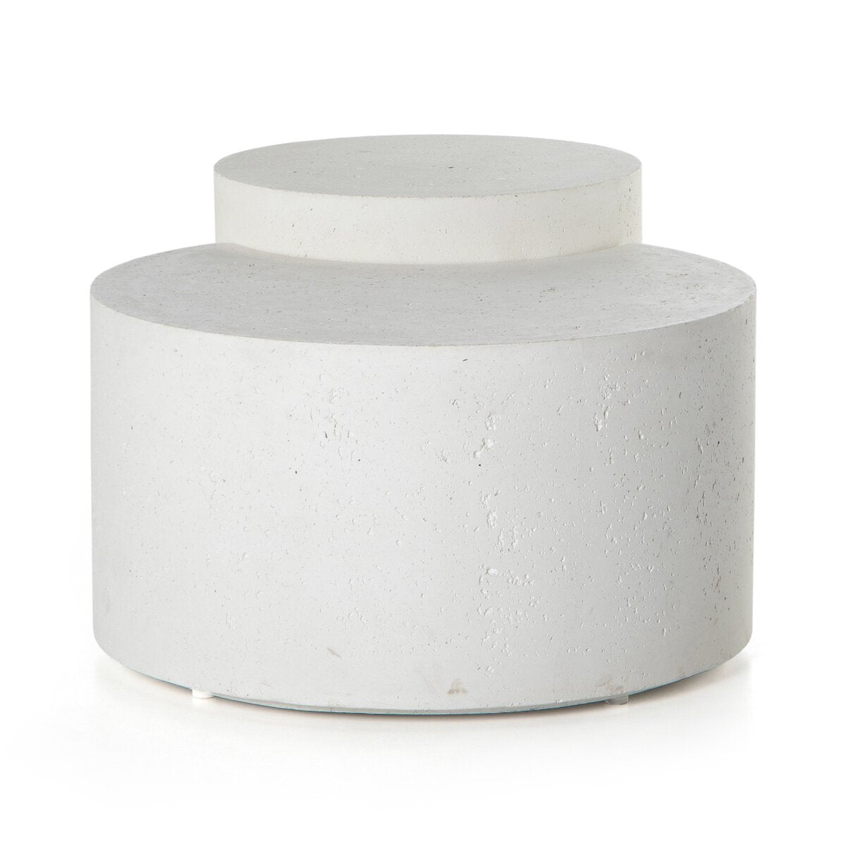 White Concrete Nesting Table