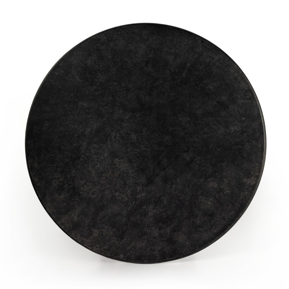 Brutalist Round Metal Coffee Table