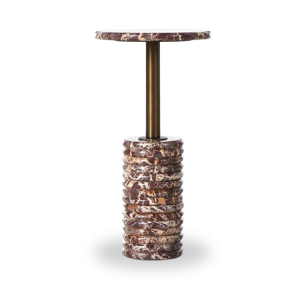 Marble & Brass End Table