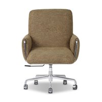 Steel Low-back Upholstered Desk Chair