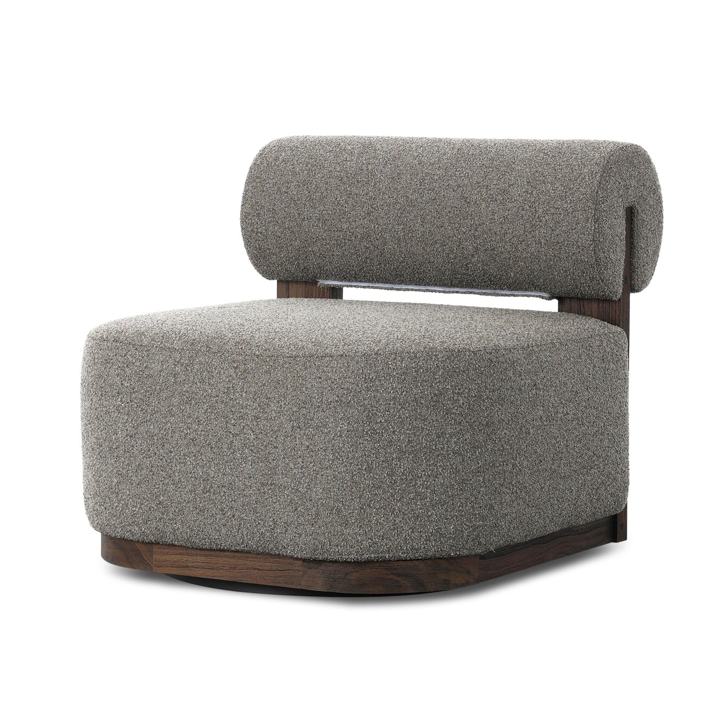 FSC Teak & Olefin Swivel | Outdoor Accent Chair