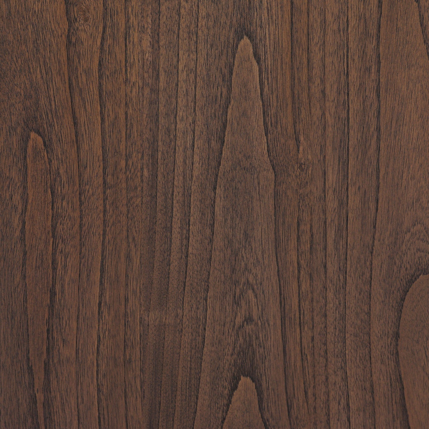 Close-up of the Soloman Console Table's dark brown wooden surface with natural wood grain. Vertical lines and textured details add elegant depth—perfect for a modern buffet table or 60-inch sideboard in your dining room.