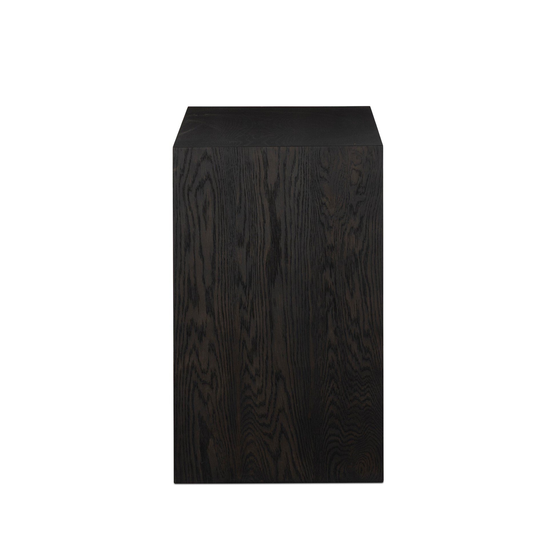 The Arlington Small Cabinet is a rectangular, dark wooden storage unit with a smooth surface and visible wood grain, perfect as a stylish bathroom vanity or cabinet against a white background.