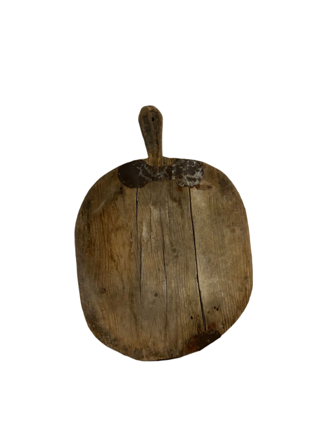 Oval Metal Trim Cutting Board