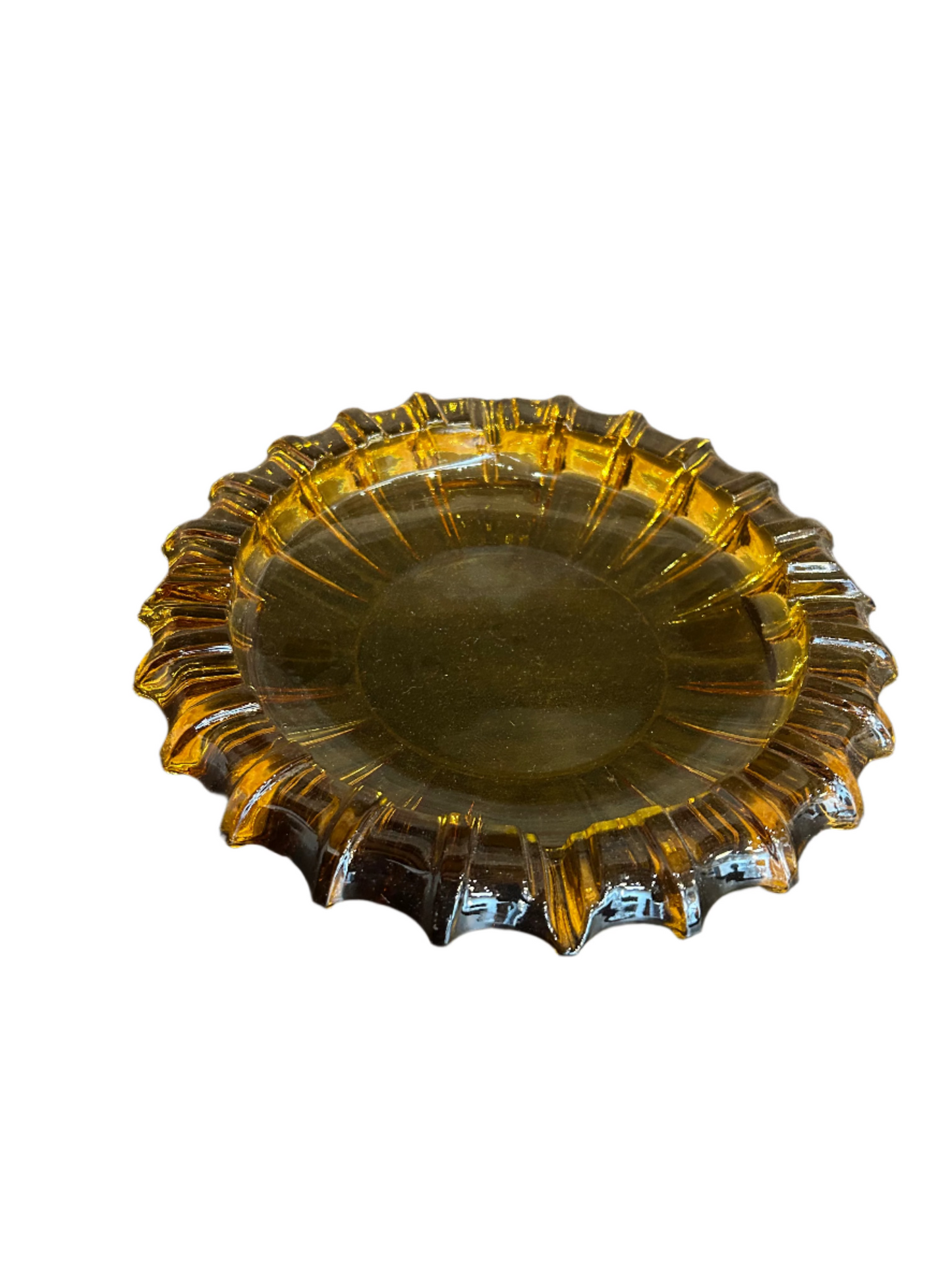 Vintage Scallop Glass Dish