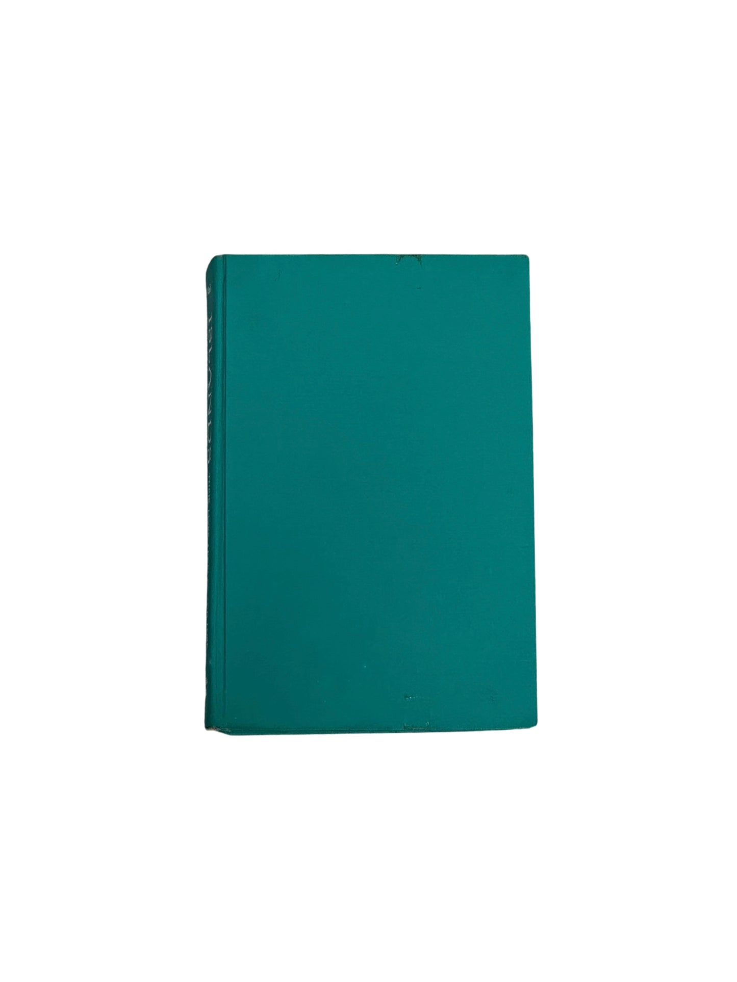 The Generic Vintage Book "shelf filler" features a blue cover with a white background, making it ideal as bookshelf decor or a stylish accent book for any space.