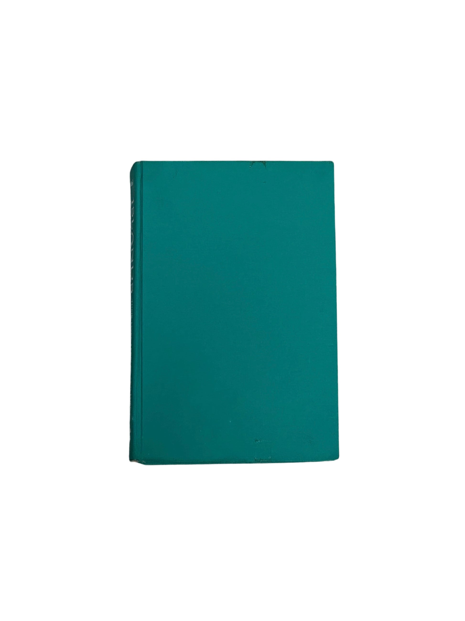 The Generic Vintage Book "shelf filler" features a blue cover with a white background, making it ideal as bookshelf decor or a stylish accent book for any space.