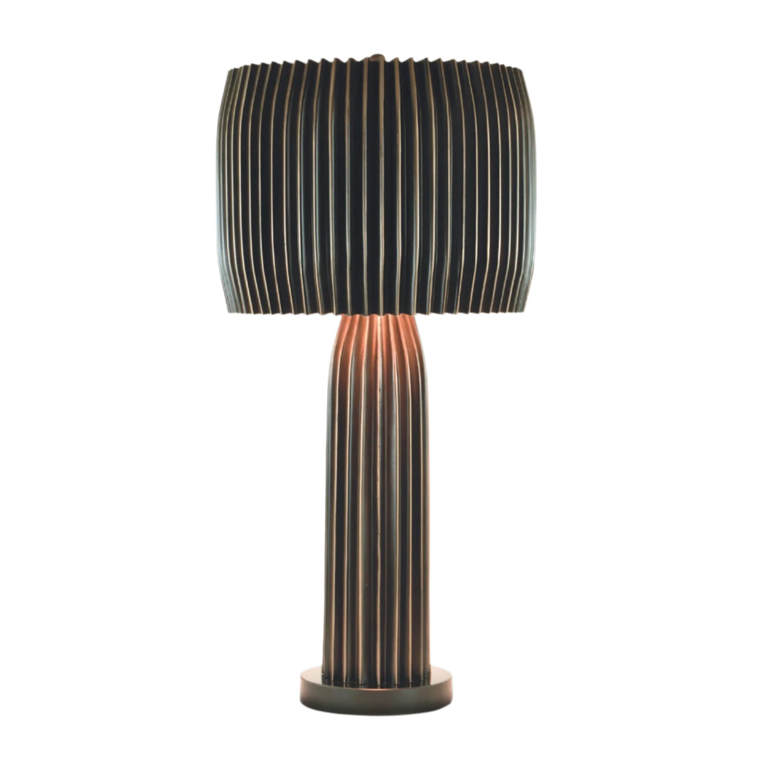 Fluted Steel Table Lamp