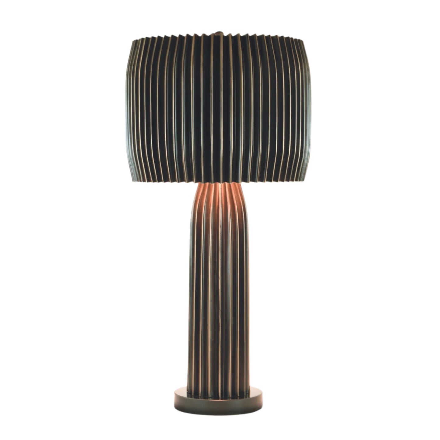 Fluted Steel Table Lamp