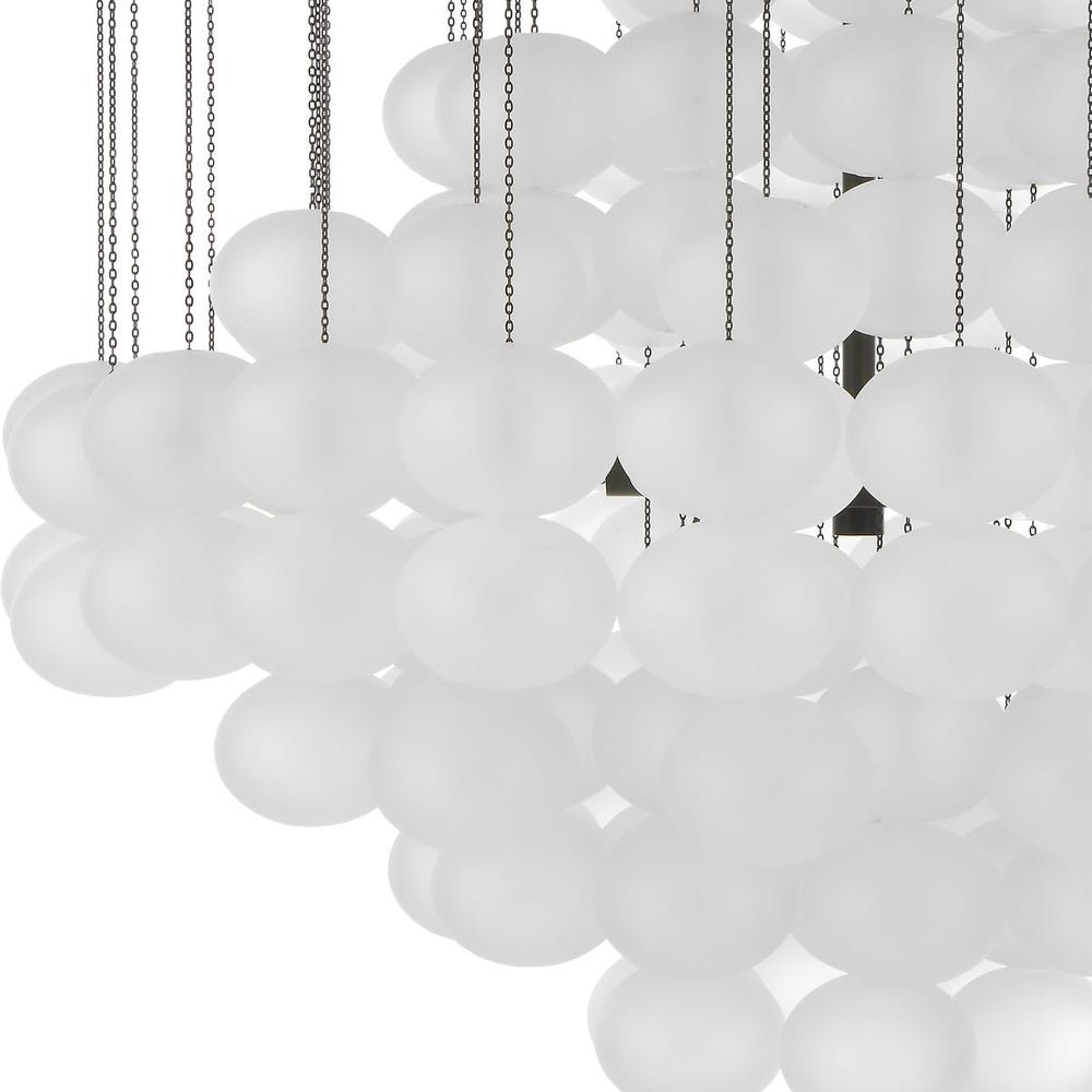 Suspended Bauble Glass Chandelier