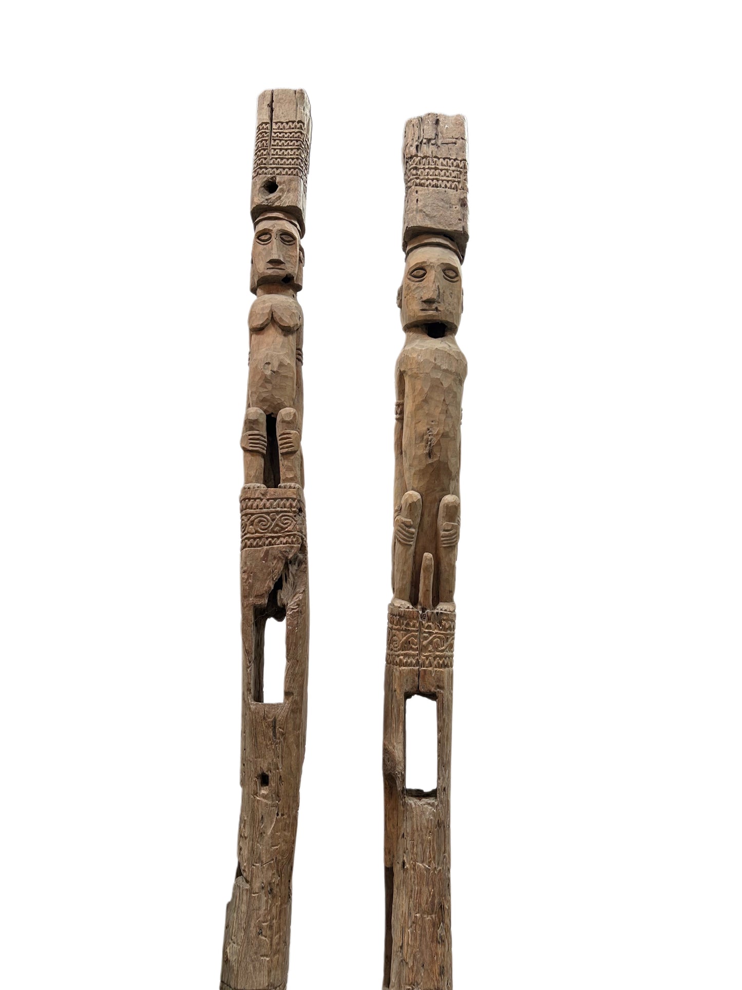Antique King & Queen Totem