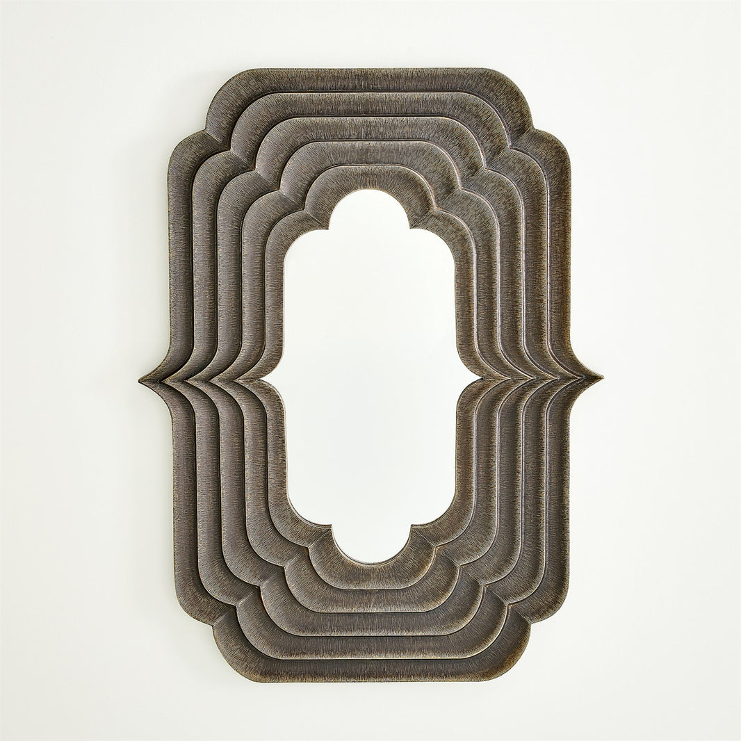 Brass Medallion Mirror - Large