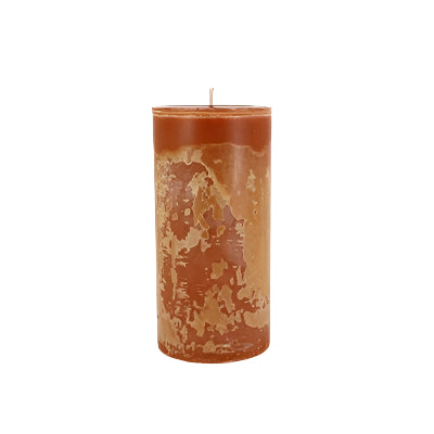 Unscented 1-Wick Pillar Candle - Cognac