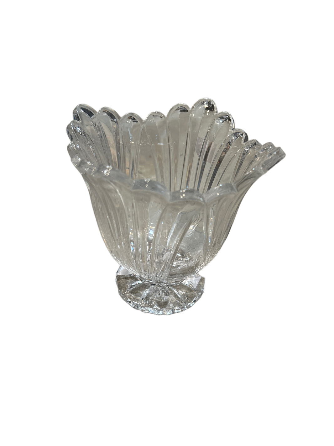 Fluted Glass Bowl
