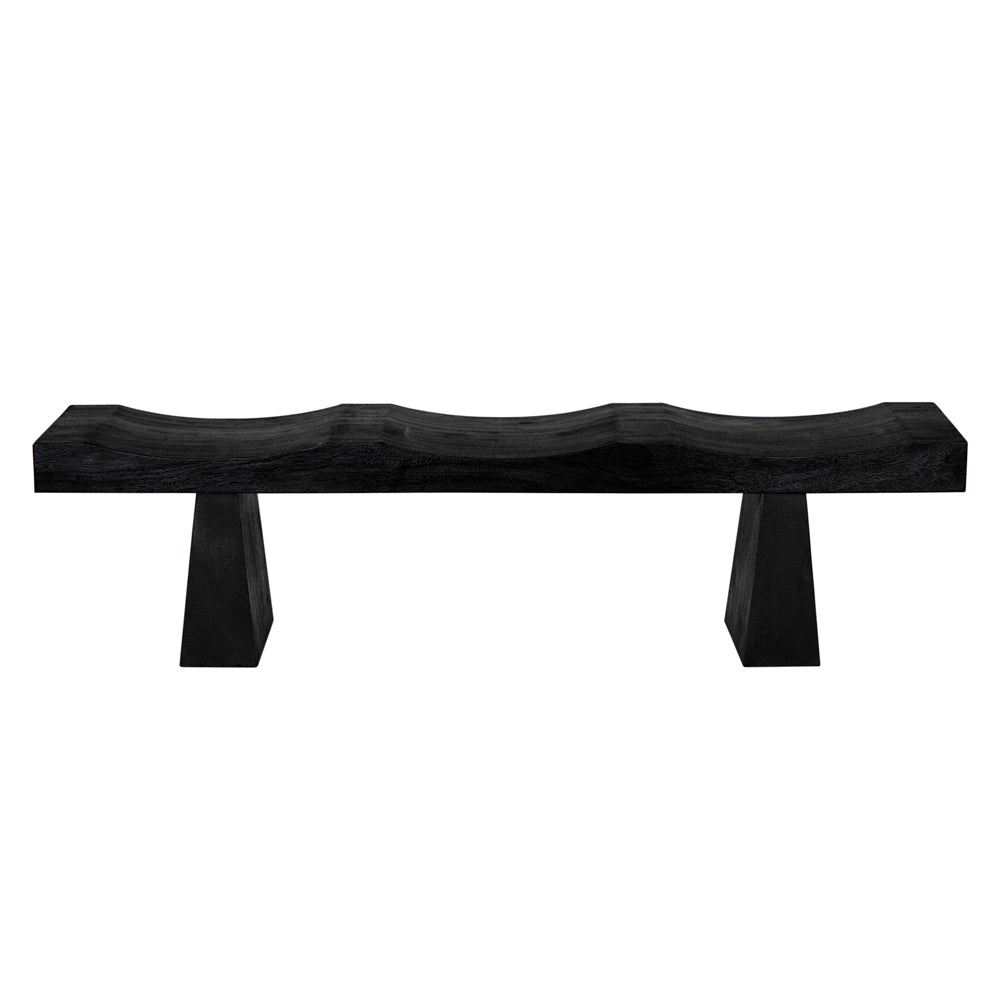 Burnt Black Finish Bench