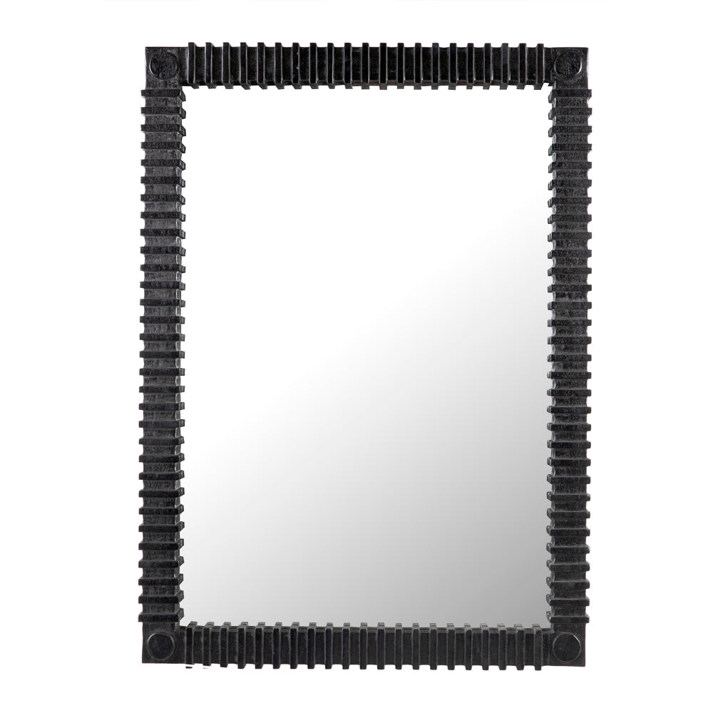 Charcoal Black Mindi Mirror
