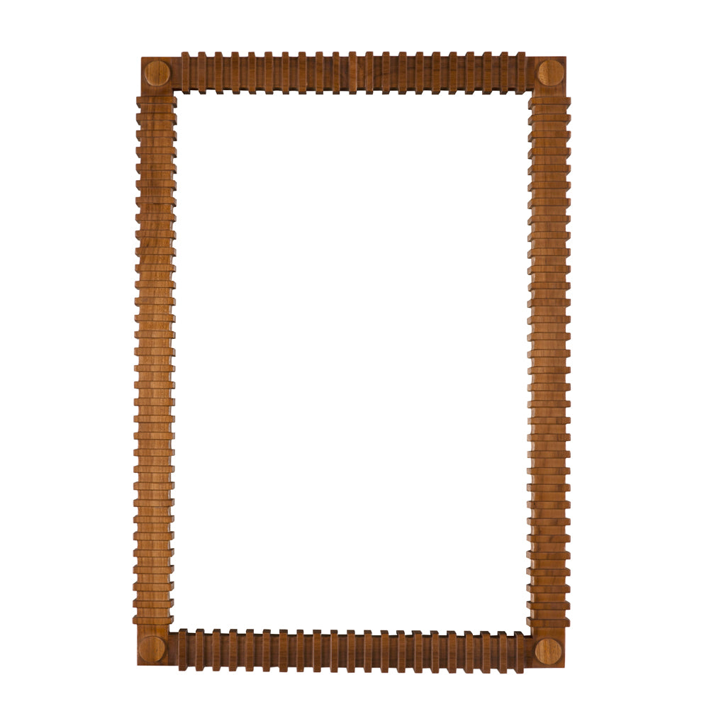 Teak Rectangular Mirror