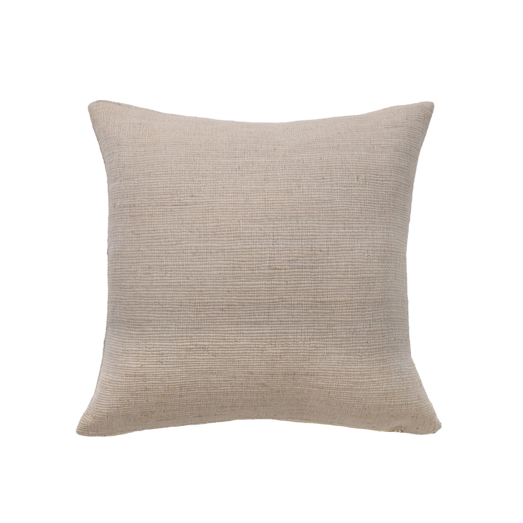 Textured Natural Throw Pillow