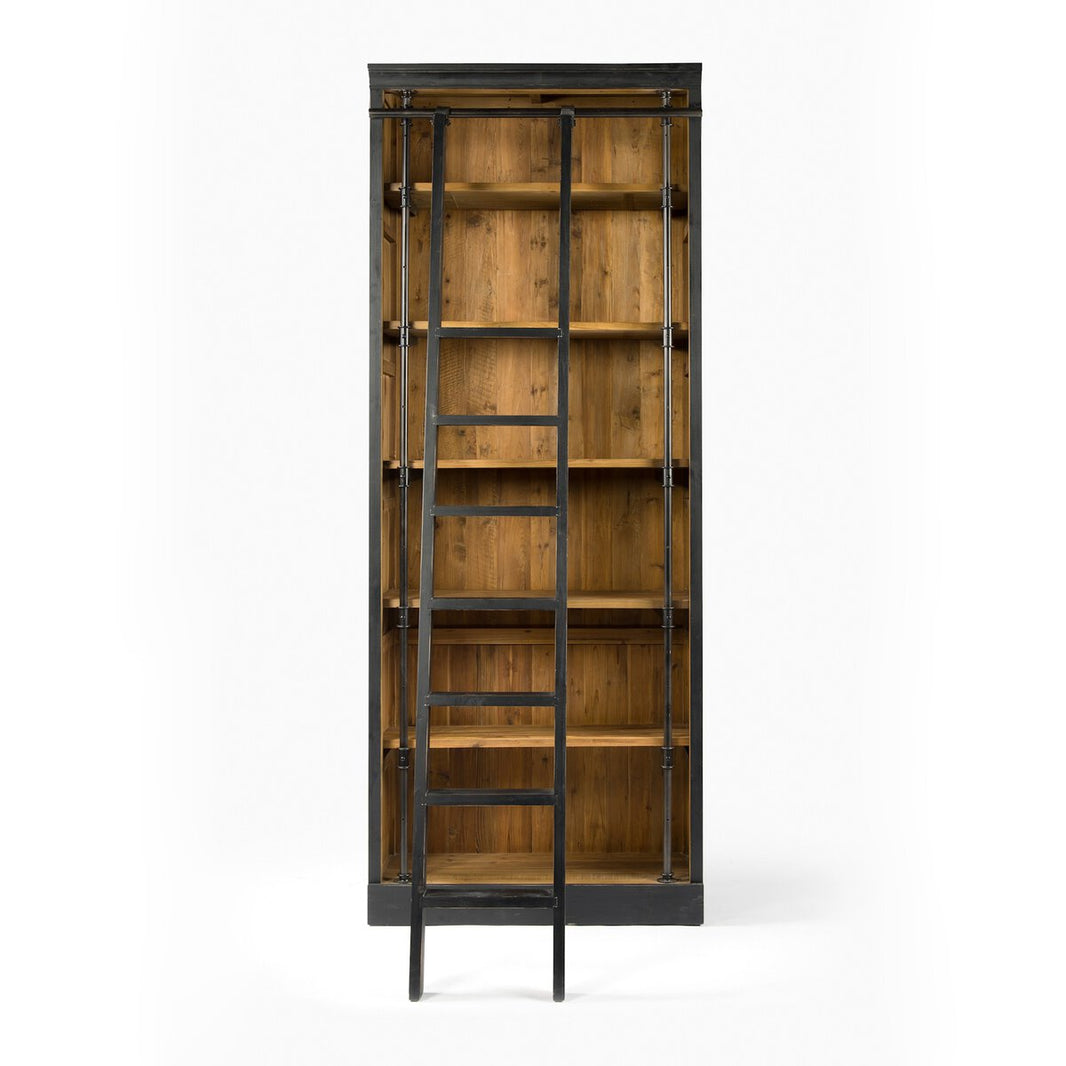 Two-Tone Library Bookcase w/ Ladder