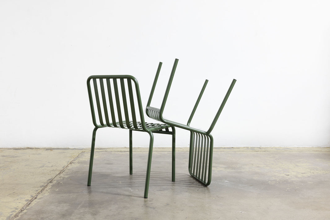 Gridiron Metal Chair