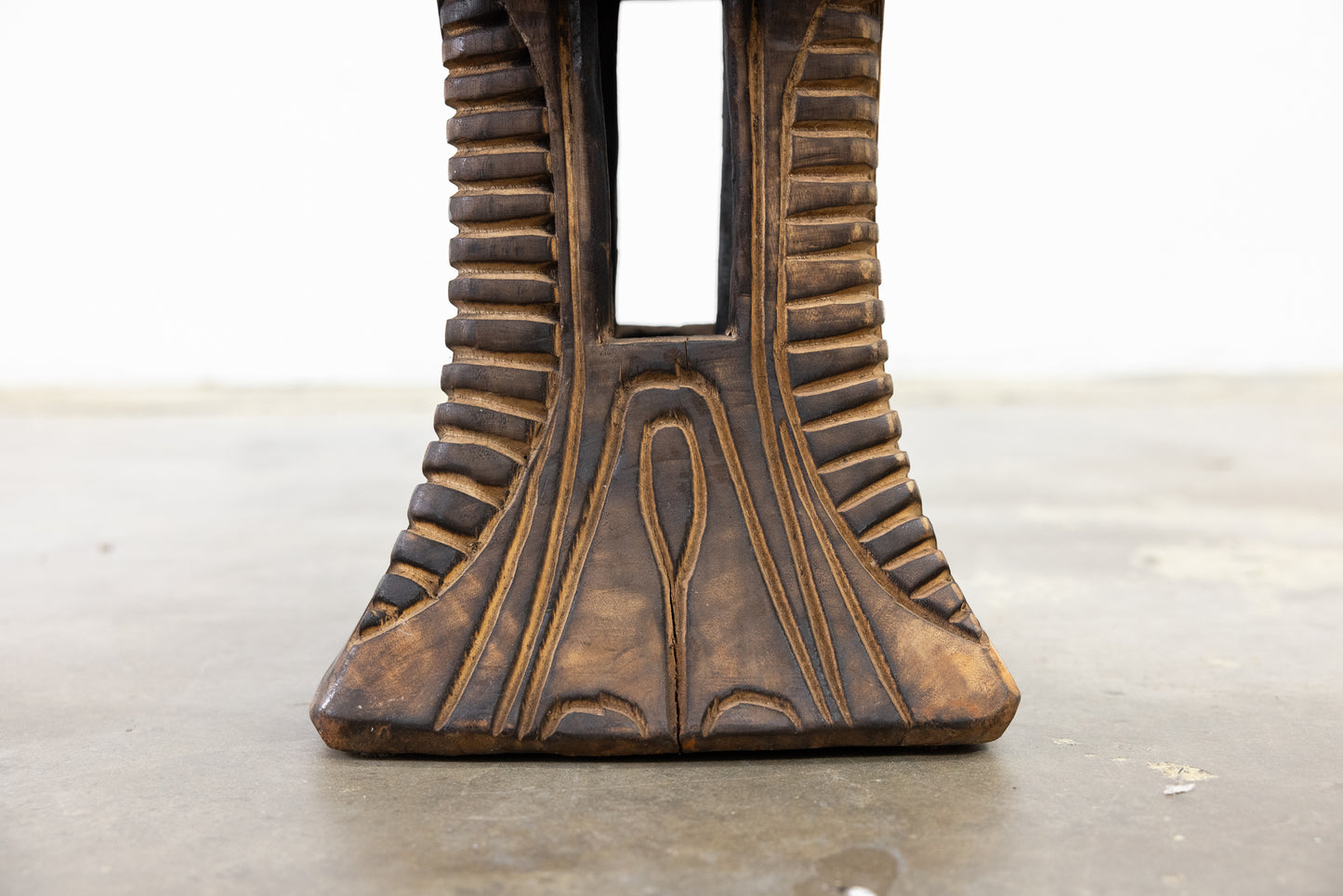 Carved African Stool