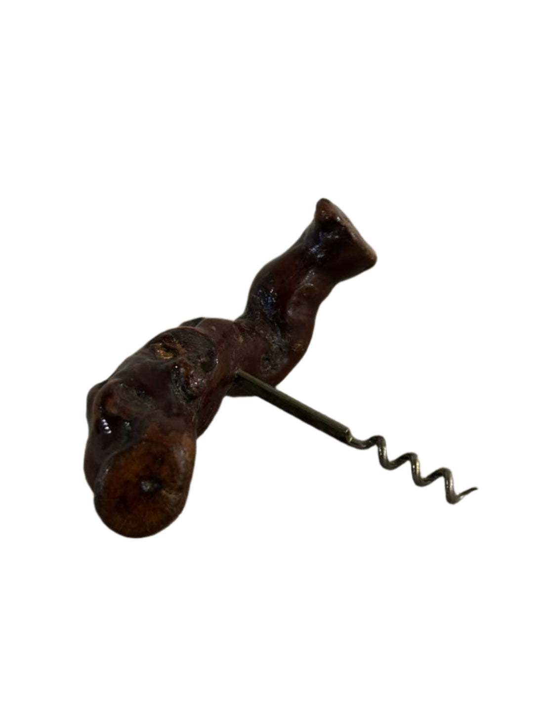 Natural Burl Wood Corkscrew