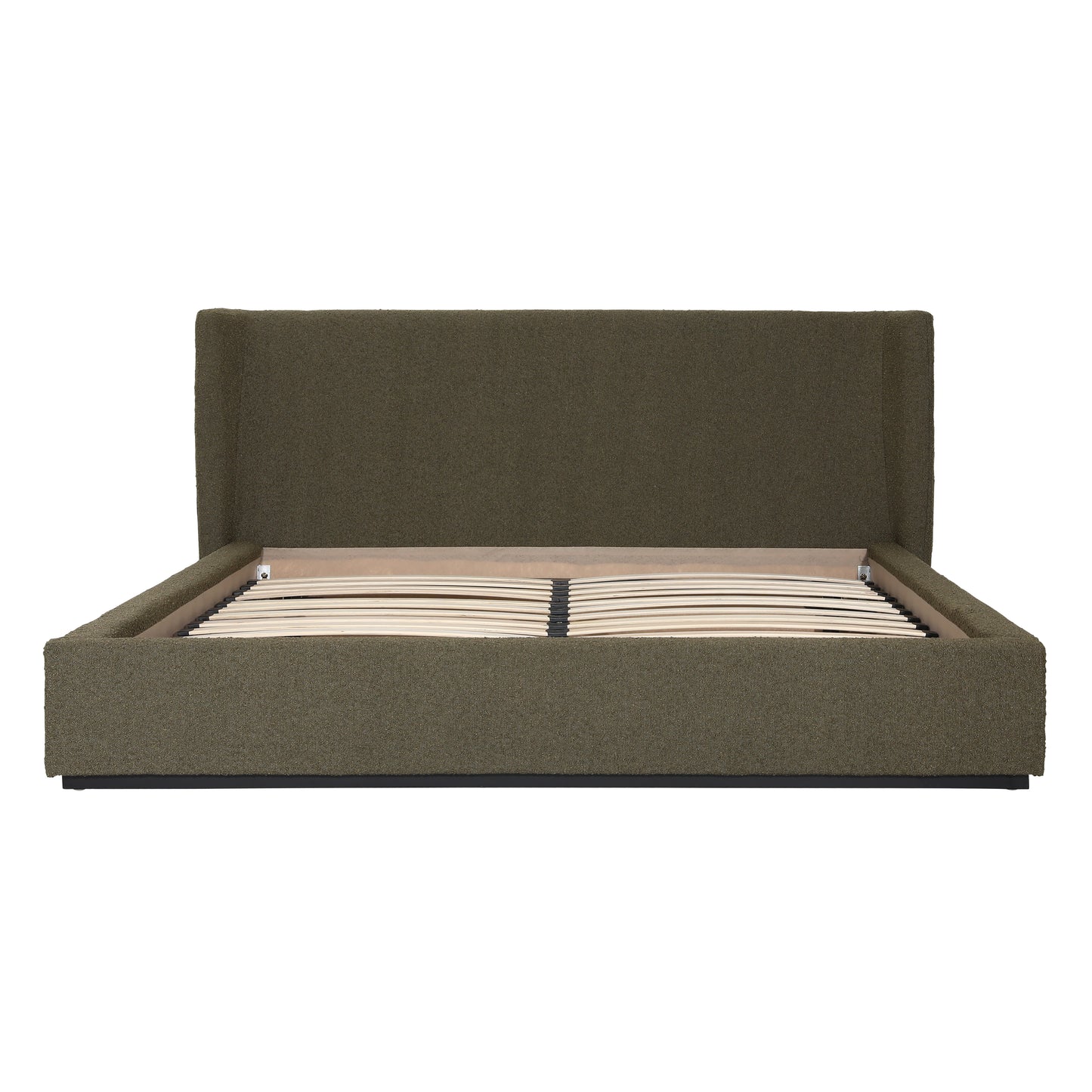 Olive Boucle King Bed
