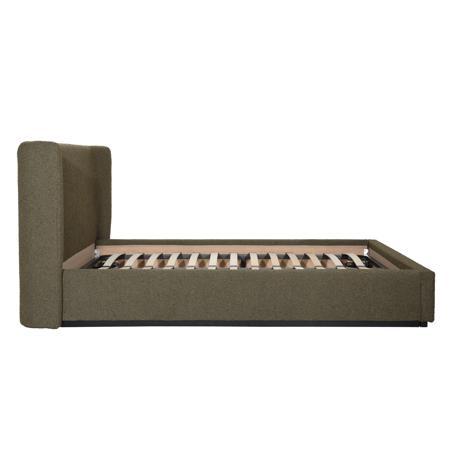 Olive Boucle King Bed