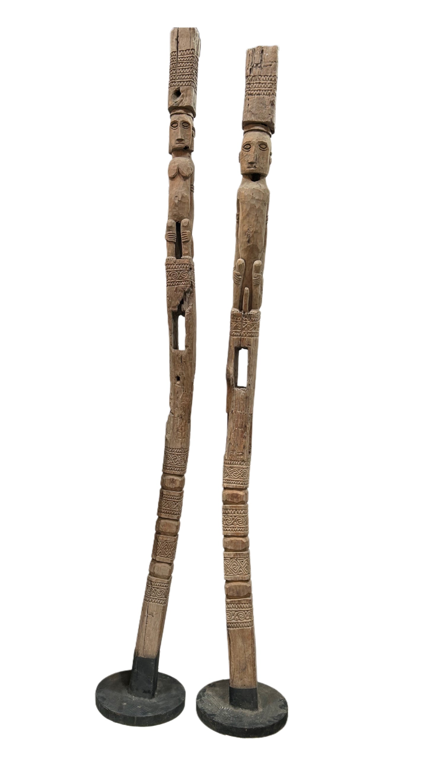 Antique King & Queen Totem