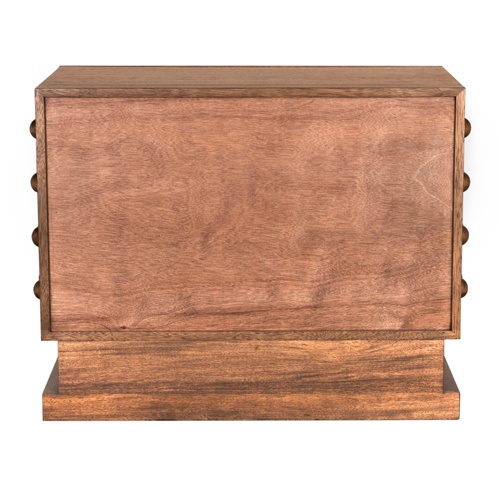 The Didier Sideboard in Dark Walnut features a rectangular shape, smooth front panel without visible handles, and a flat base, shown against a white background.