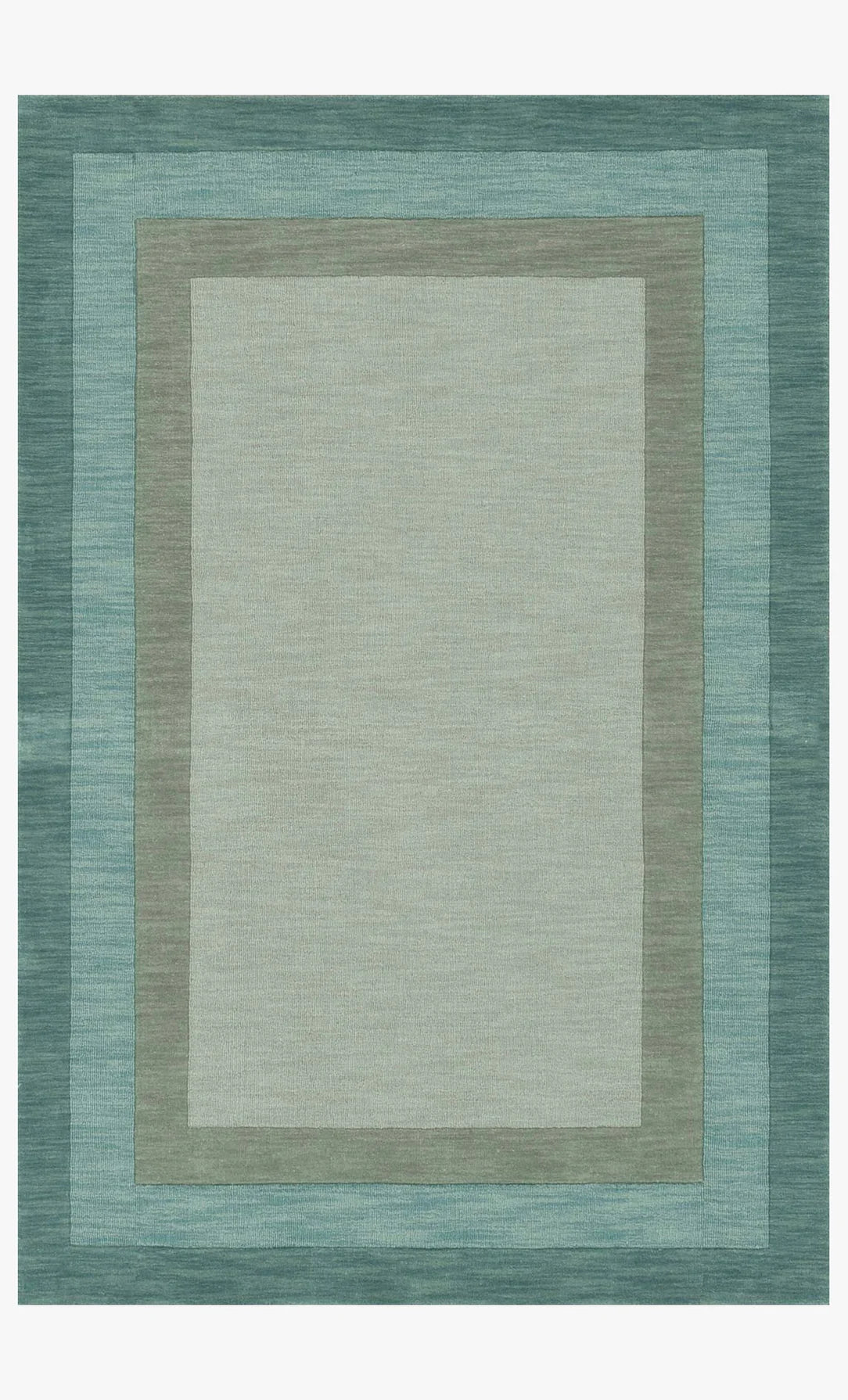 9' x 13' Banded Area Rug, Black/Grey